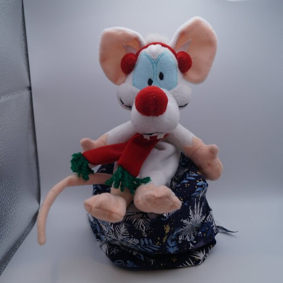 Vintage Pinky and The Brain Beanbag Plush Decorations - Picture 3 of 5